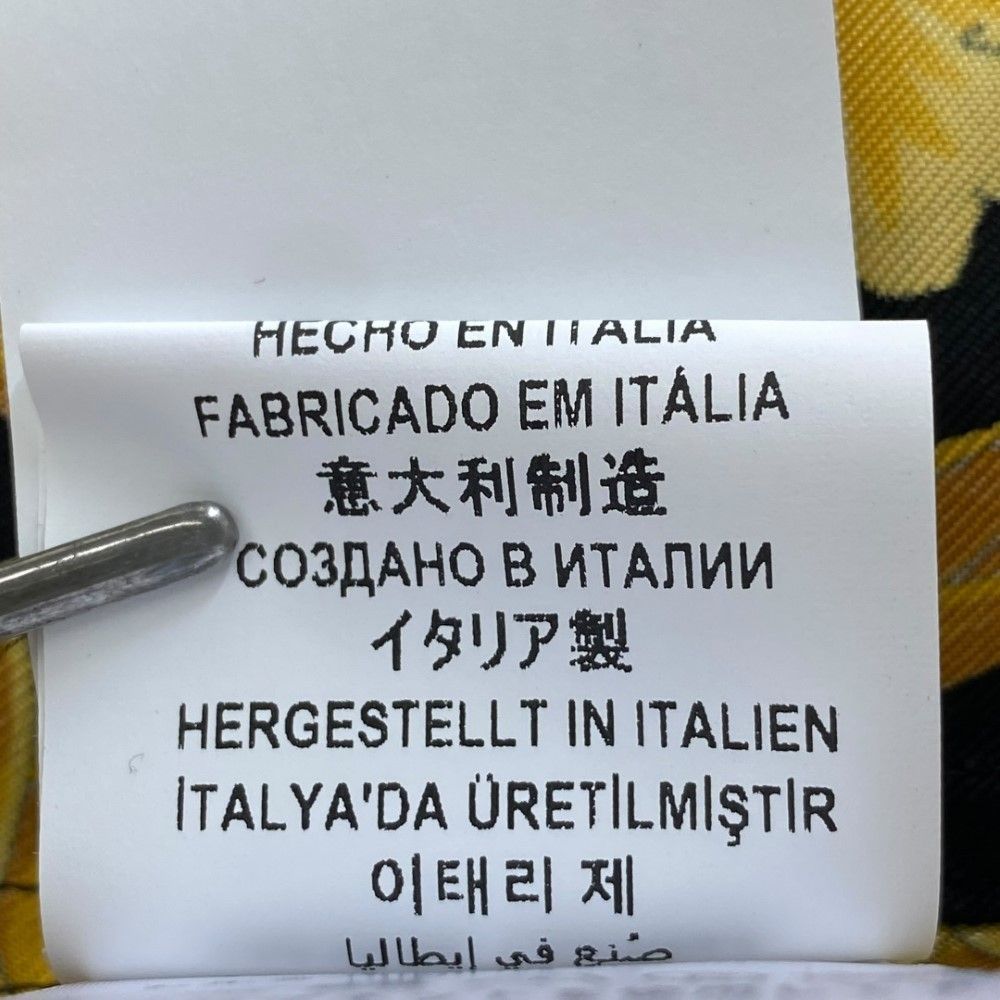 VERSACE Barocco Silk Shirt G サイズ54 イエロー ブラック 1003926 1A03044 KARIMZIABAT_FR