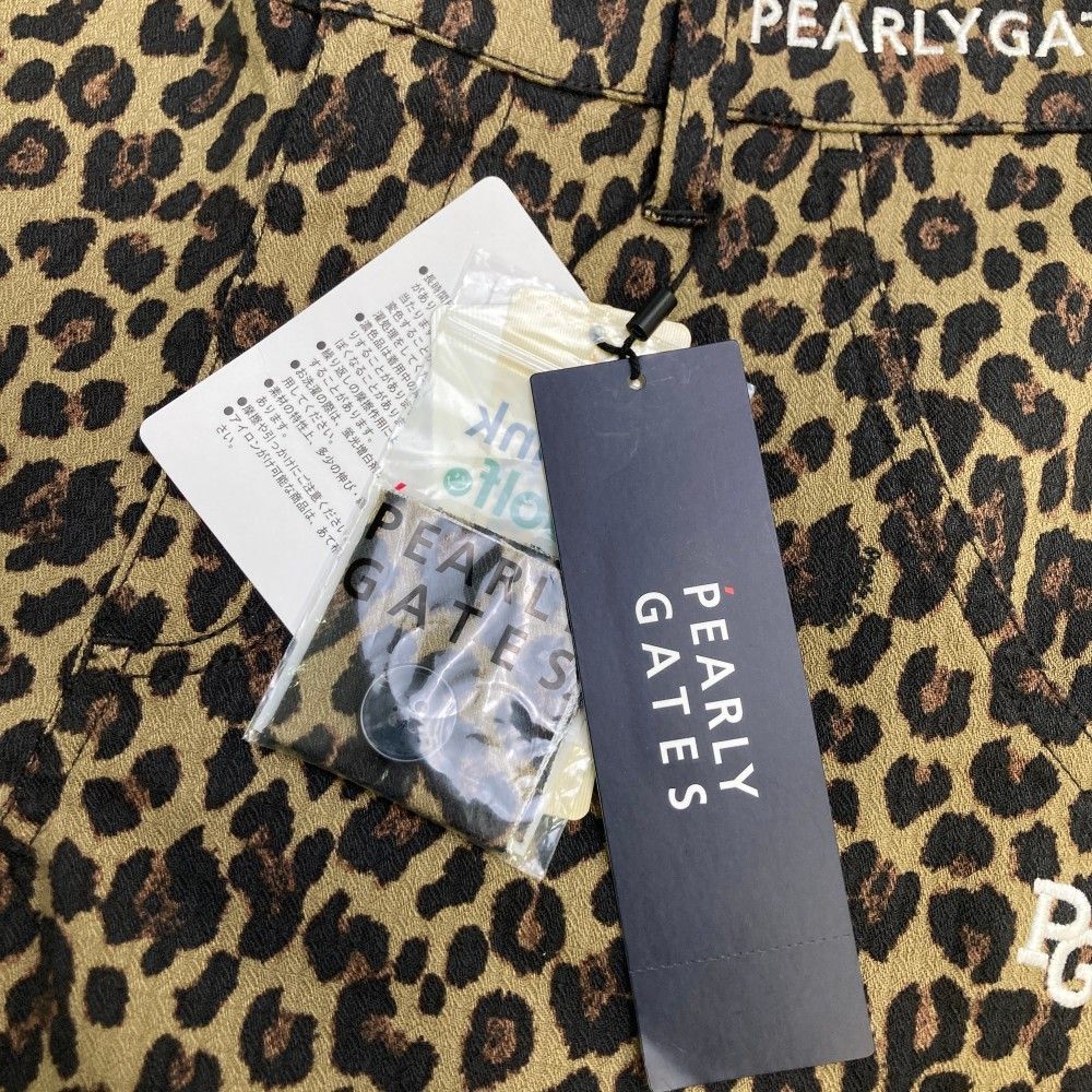 サイズ：1 PEARLY GATES パーリーゲイツ 055-2231026 パンツ レオパード ベージュ系 [240101489596] ゴルフウェア レディース ストスト サイズ：1 PEARLY GATES パーリーゲイツ 055-2231026 パンツ