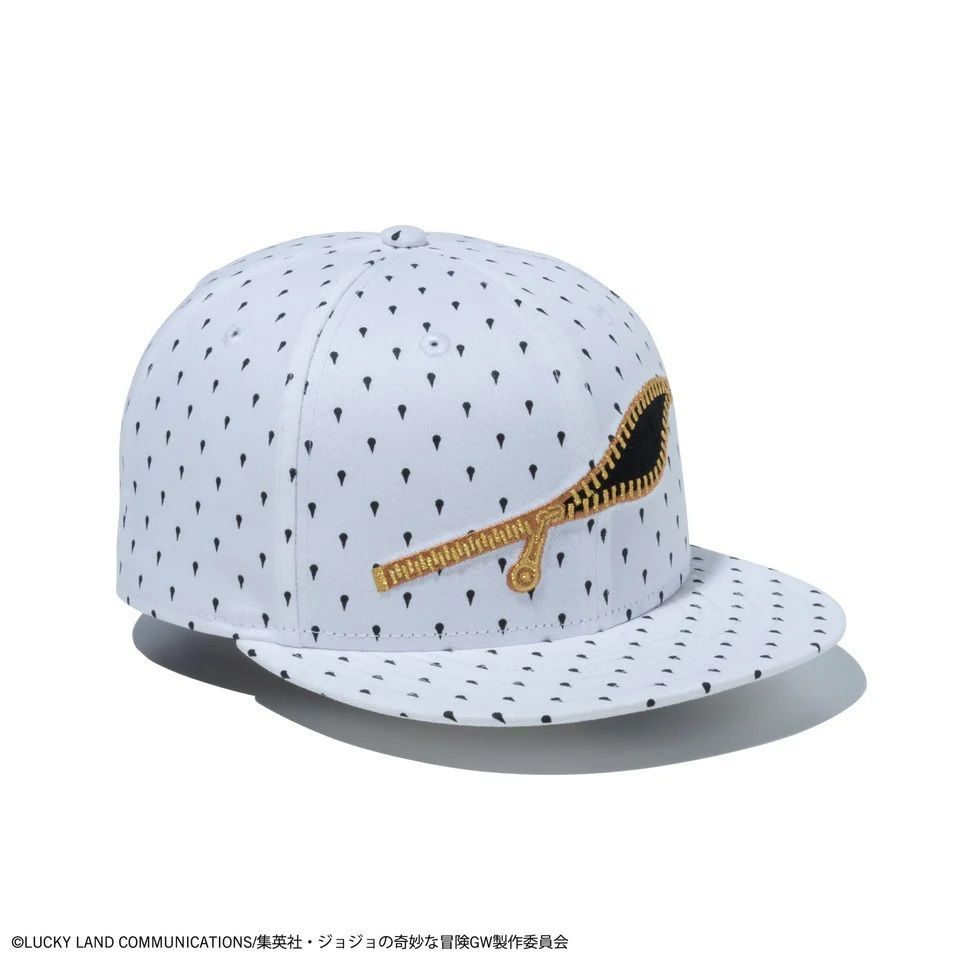 NEW ERA × JOJO 黄金の風 コラボキャップ M/Lサイズ ホワイト