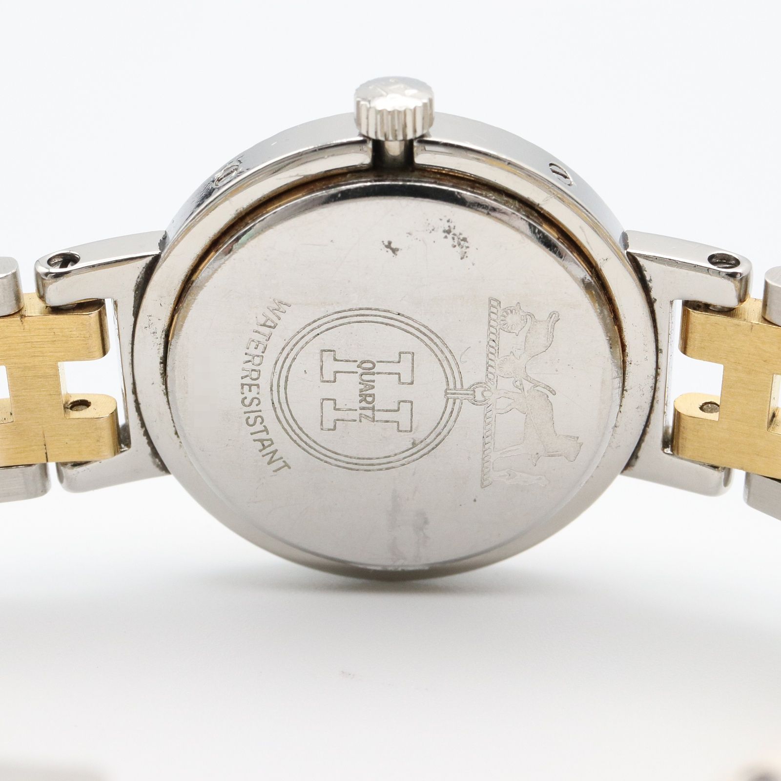 エルメス HERMES 腕時計 クリッパー CL2.440 アイボリー GP