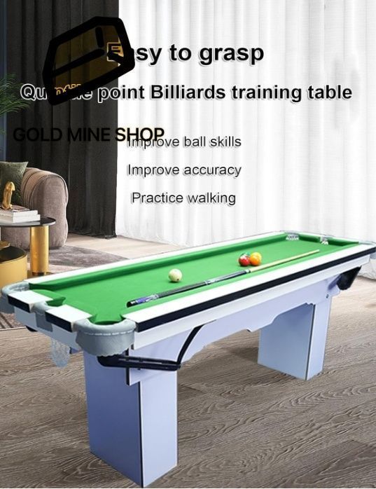 ポータブルビリヤードテーブル7フィート 小型ビリヤードトレーニングテーブル スヌーカークインタイルポイント練習テーブル 家庭用ゲームルーム用 Color Red Size 2.13x0.7m 7x2.29ft