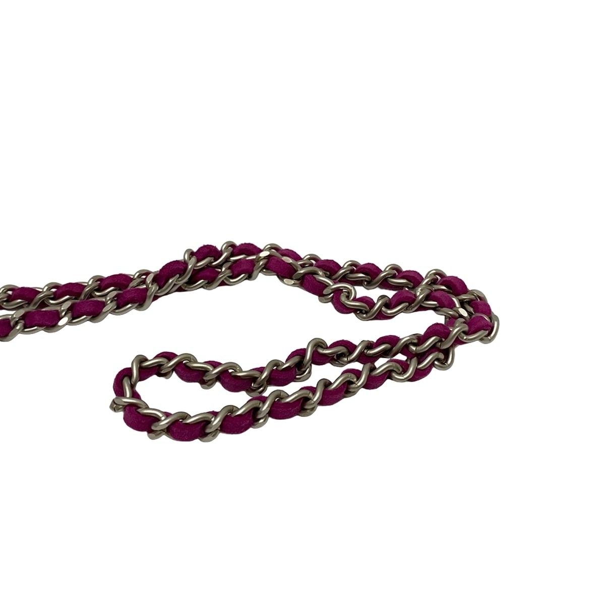 限定SALE開催中！ CHANEL シャネル 携帯電話ケース チョコバー 2.55 ピンク シルバー金具