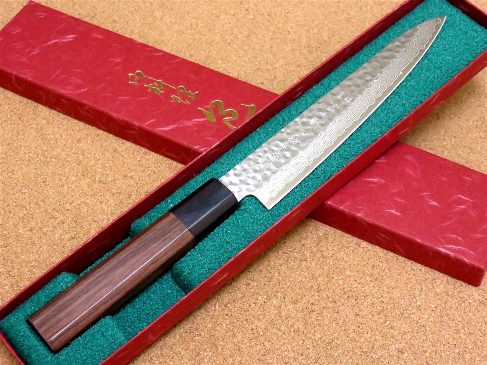 関の刃物 ペティナイフ 15cm (150mm) 富士觀 ダマスカス 45層 鎚目鍛造