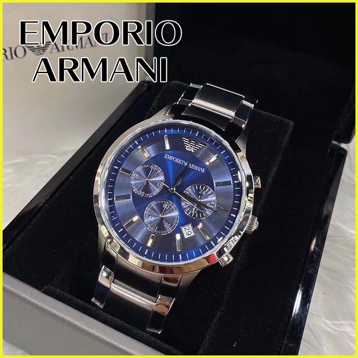 新品未使用】エンポリオアルマーニ メンズ腕時計 シルバー AR2448 Watch STYLE【ファッション】 メルカリ