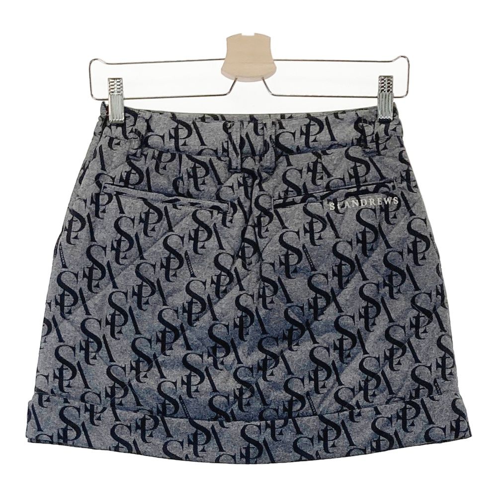 サイズ SS ST ANDREWS セントアンドリュース 中綿スカート 総柄 グレー系 240101524717 ゴルフウェア レディース ストスト