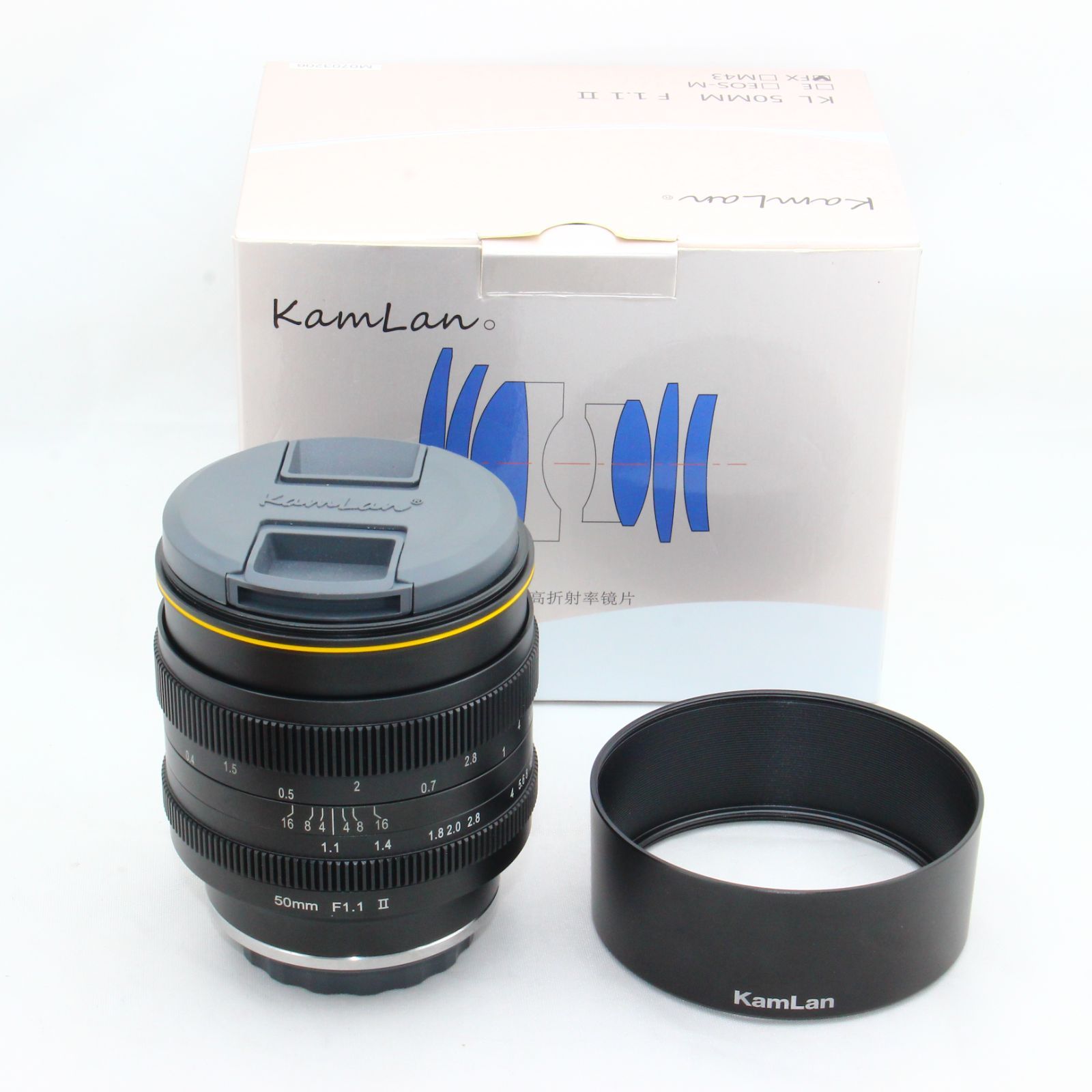 Kamlan 50mm F1.1 キャノンEF-M マウント 未使用】Kamlan 50mm Kamlan 50mm F1.1 キャノンEF-M マウント 未使用】Kamlan 50mm