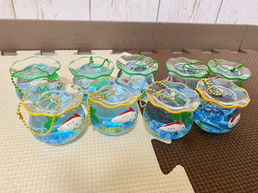 通販値段オイルチャーム　金魚　金魚鉢　まとめ売り　55個　めんだこ　リュウグウノツカイ キャラクター玩具