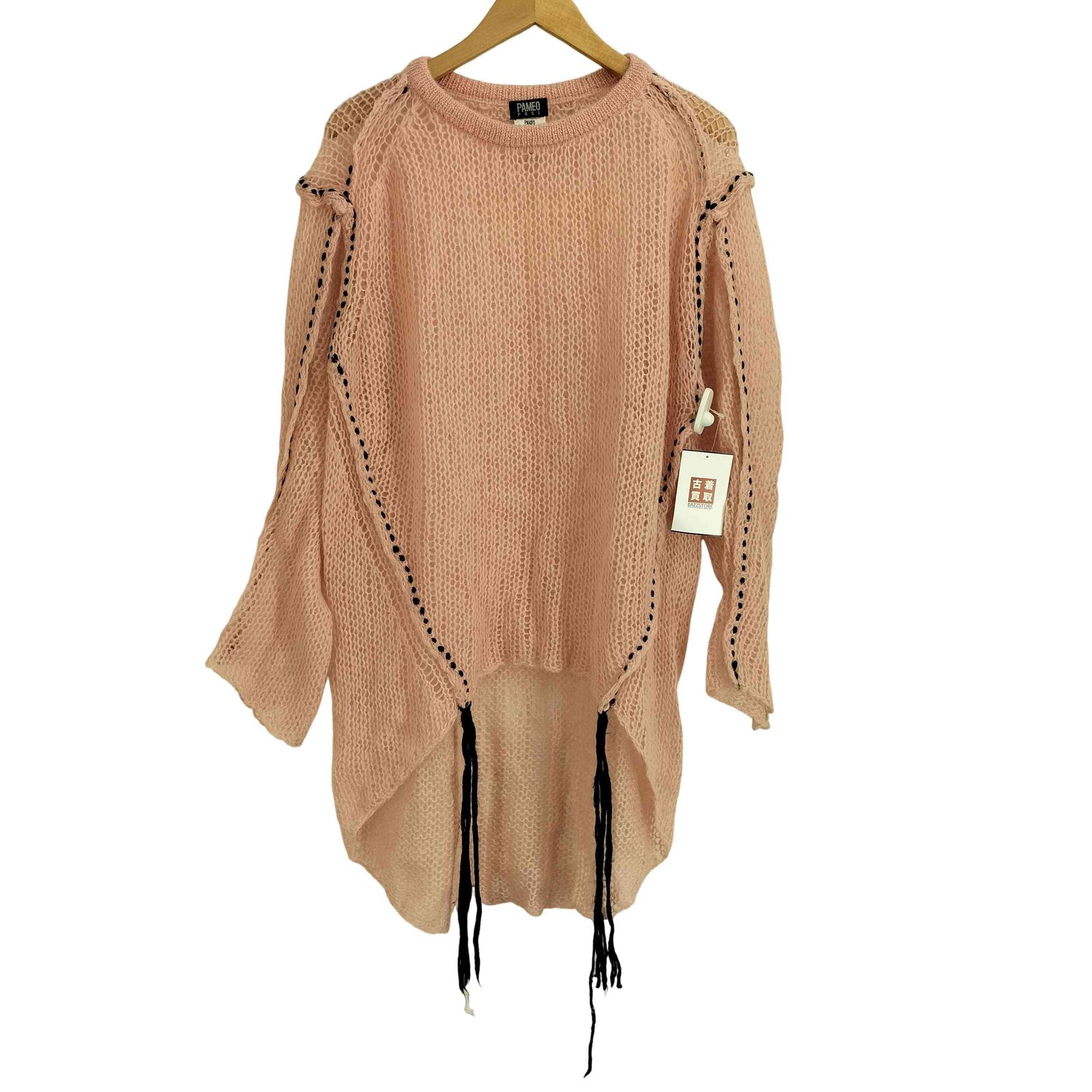 Pameo Pose(パメオポーズ) 21aw Stitched Mohair Knit Top レディー 中古 古着 0329 パメオポーズ Pameo Pose 21aw Stitched Mohair Knit Top
