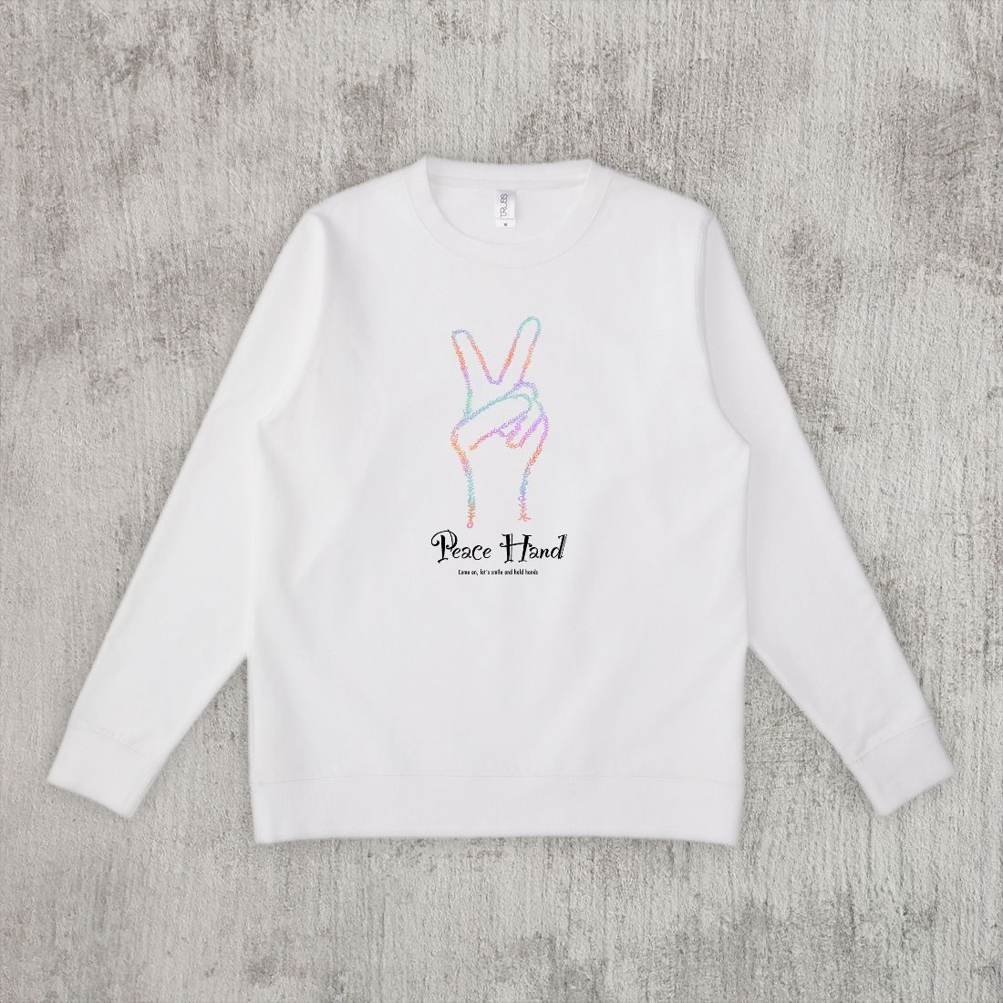 グラフィックスウェット　Peace Hand Color -Sweat-