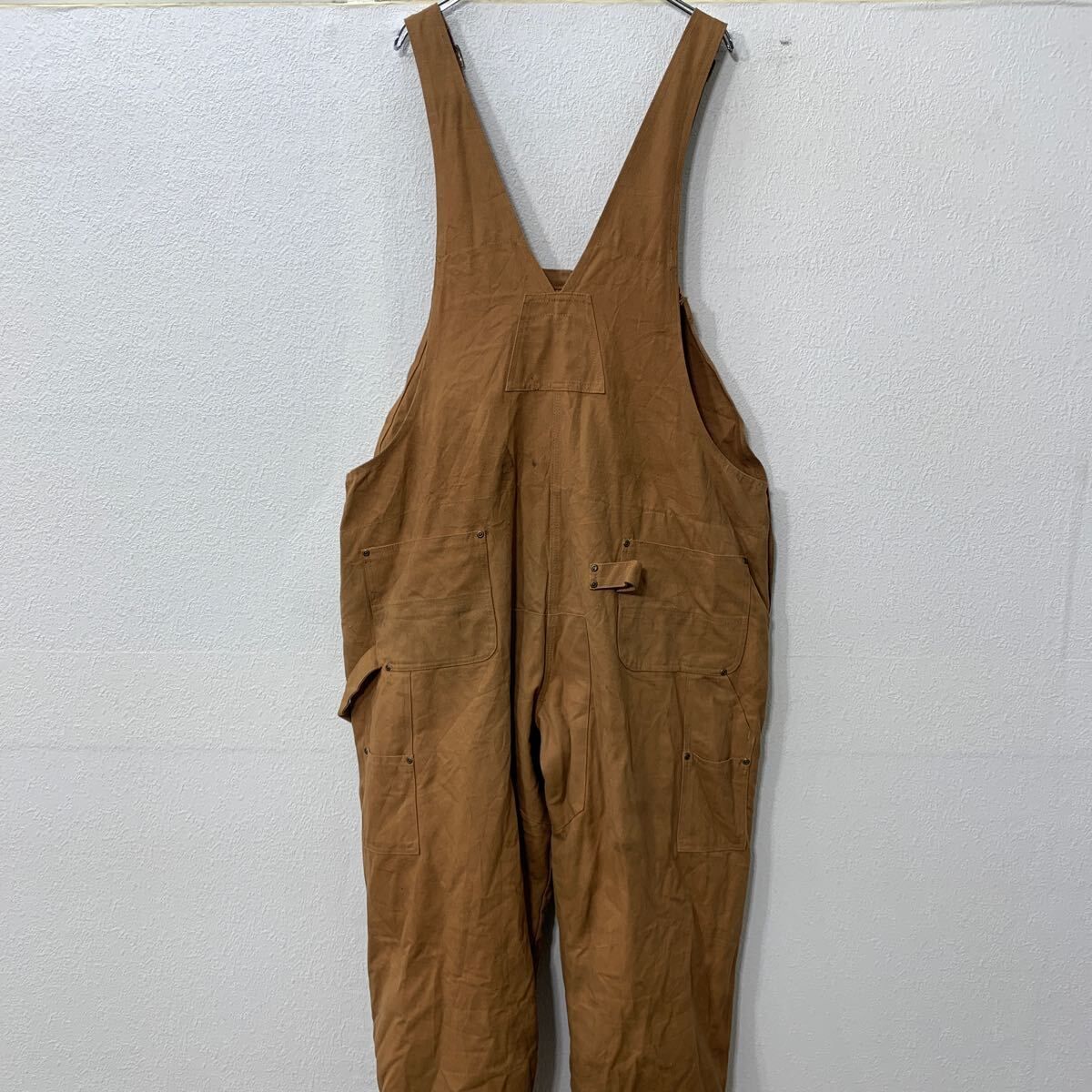 OLD MILL オーバーオール XXL ブラウン系 オールドミル ジップ