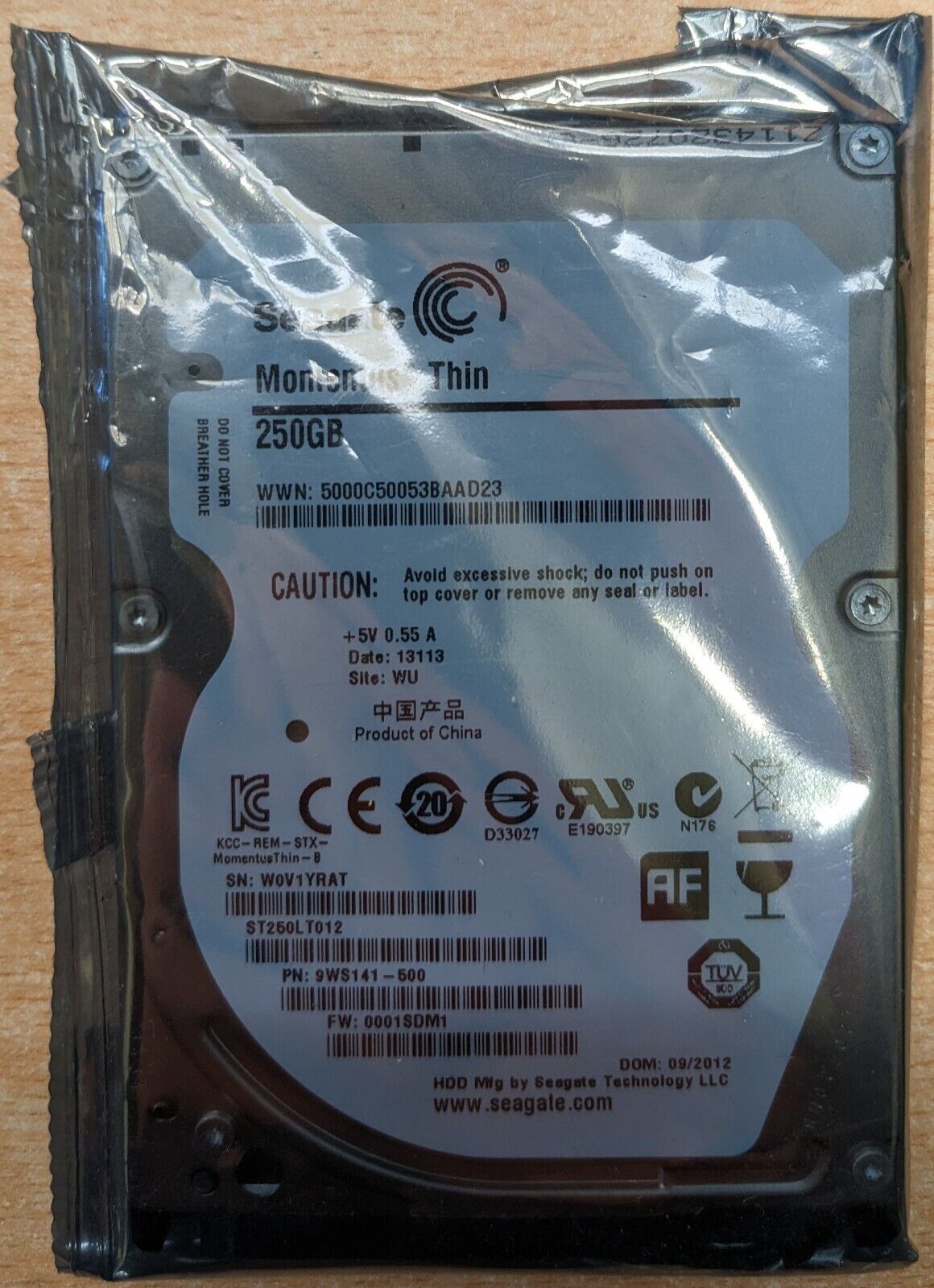 Seagate Moment Thin 250GB 2.5