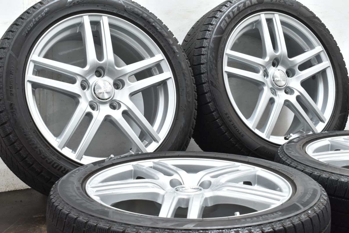 K様送料込　WORK D9R PCD100 5穴 バリ溝 225/40R18 WORK エモーション D9R PCD100 5穴 バリ溝 225/40R18