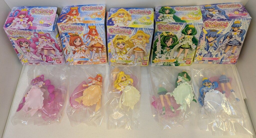 バンダイ スマイルプリキュア! プリキュアプリンセスフォームキューティーフィギュア 全5種セット