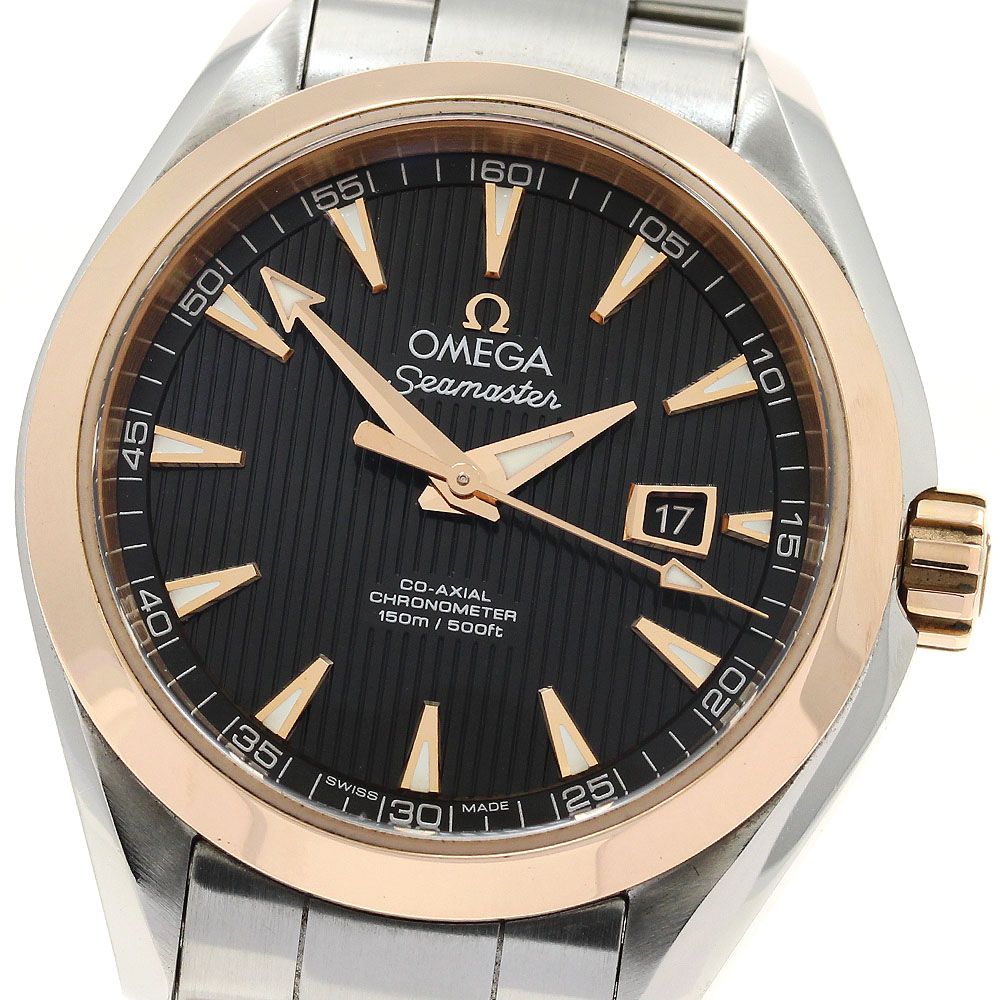 オメガ OMEGA 231.20.34.20.01.003 シーマスター アクアテラ コーアクシャル 自動巻き レディース 保証書付き_901177
