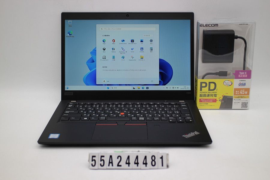 Lenovo ThinkPad X390 Core i5 8265U 1.6GHz/8GB/256GB(SSD)/13.3W/FHD(1920x1080)/Win11 【55A244481】