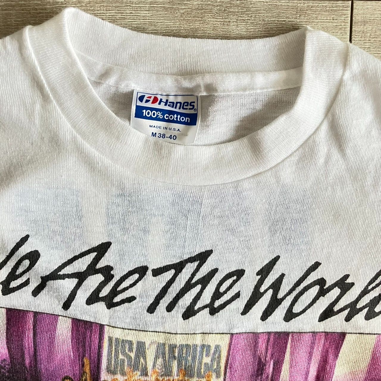 美品 菅田将暉 着用 80s we are the world Tシャツ - メルカリ