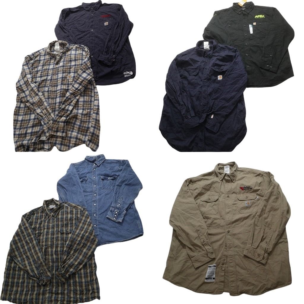 古着卸 まとめ売り カーハート Carhartt 長袖シャツ 7枚セット