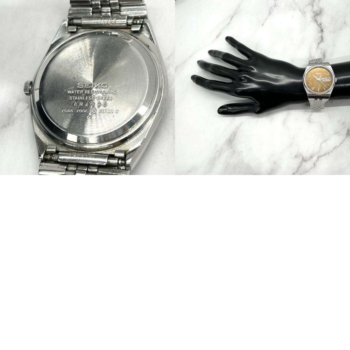 美品！セイコー SEIKO type2 タイプ2 7546-7000 デイデイト 1◇稼働 