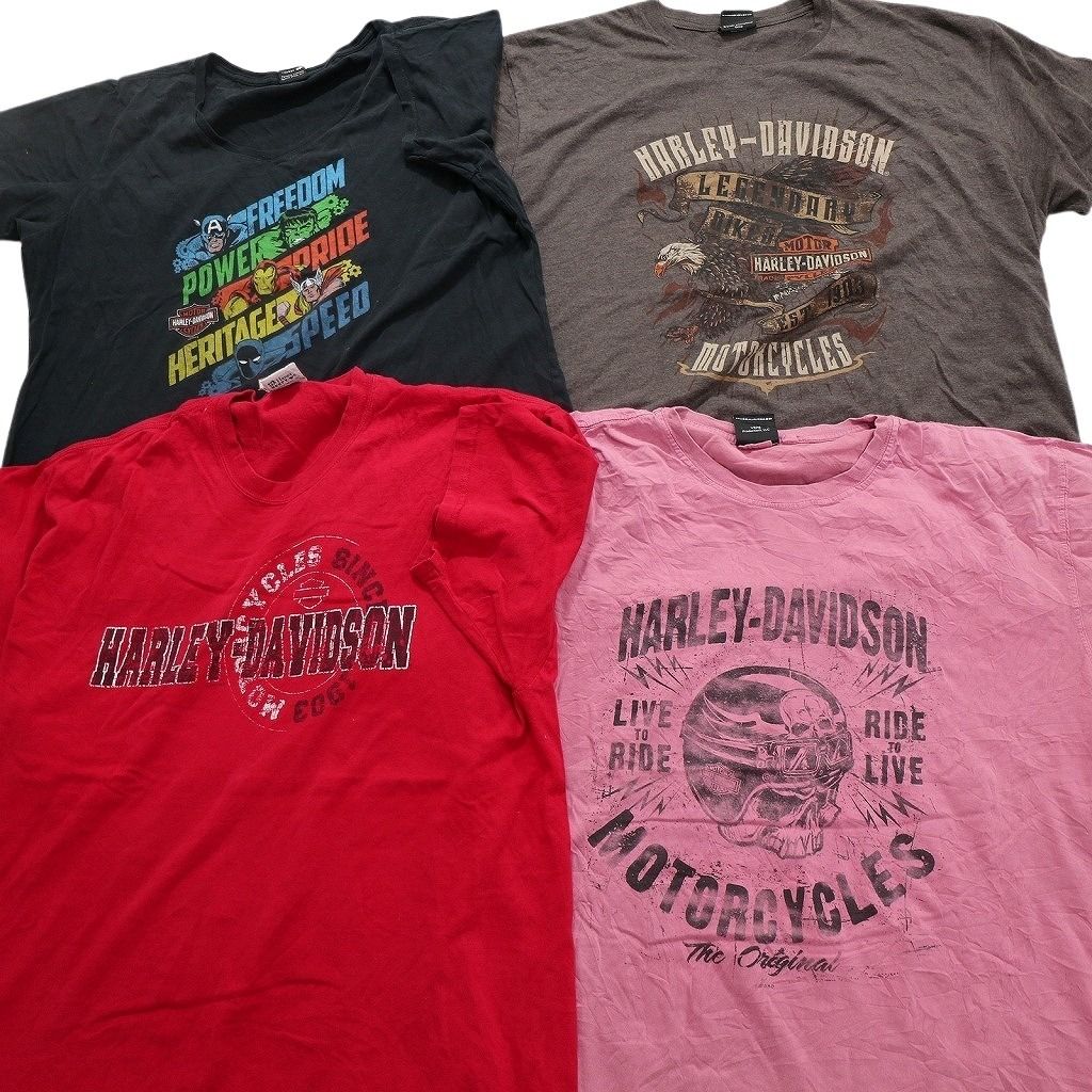 Harley Davidson Tシャツ 2枚セット XL ヴィンテージ 古着 90s USA製 HARLEY DAVIDSON × ZZ Top 「Two American