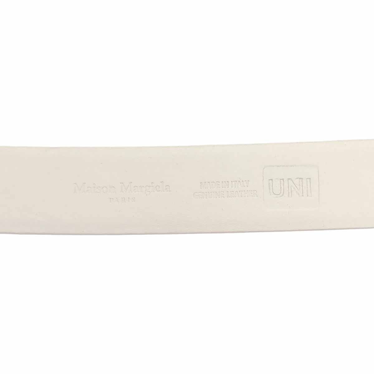 Maison Margiela メゾン マルジェラ エナメルレザーベルト  ホワイト Maison Margiela メゾン マルジェラ エナメルレザーベルト ホワイト