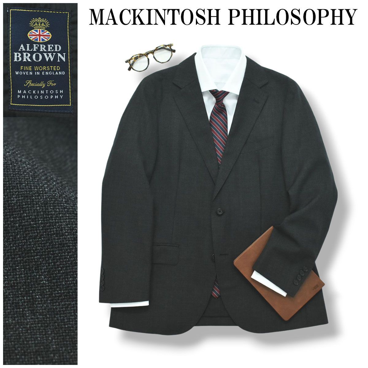 MACKINTOSH マッキントッシュ 極美品 TROTTER ALFRED NEW - BROWN #000