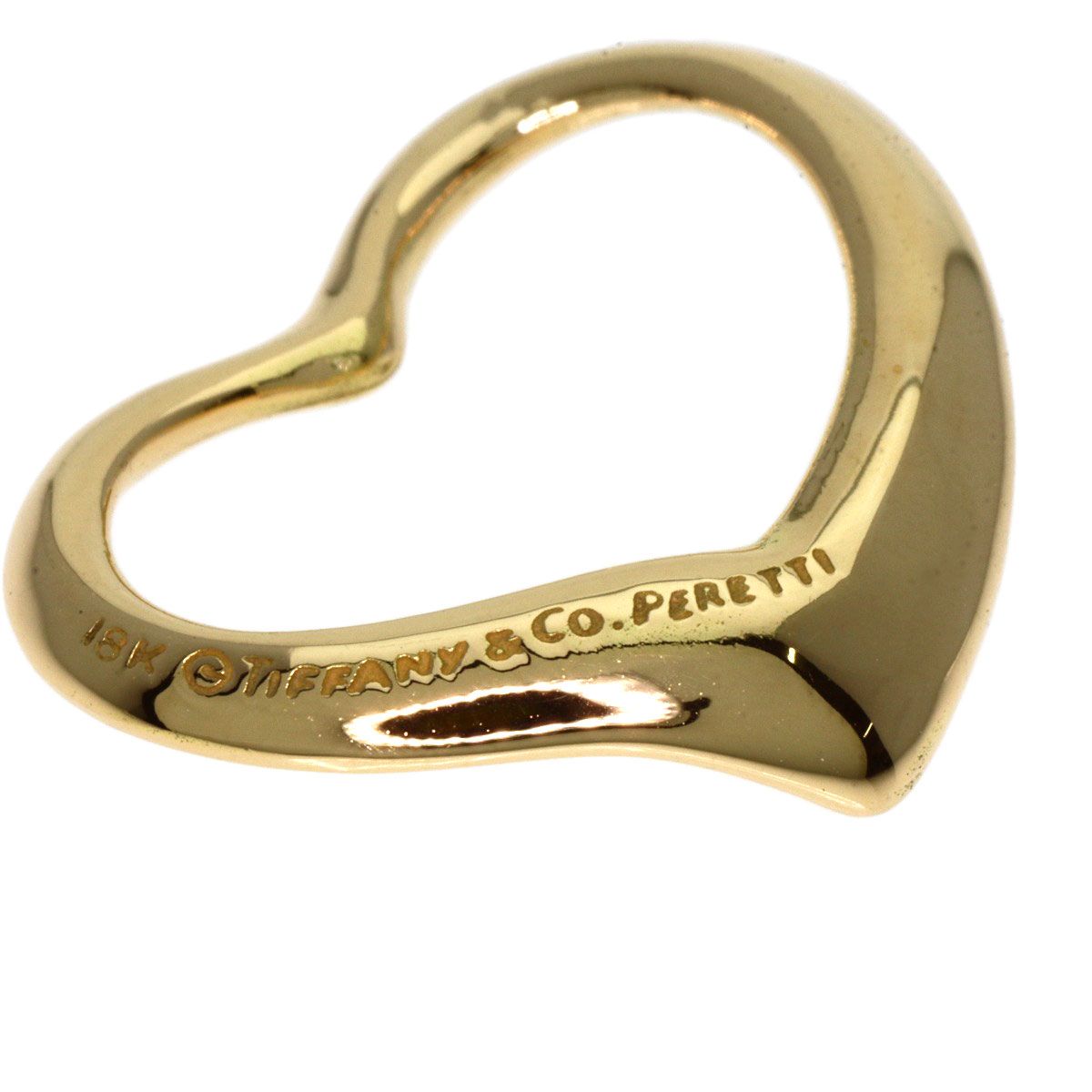 TIFFANY&Co. ティファニー オープンハート ペンダントトップ K18YG