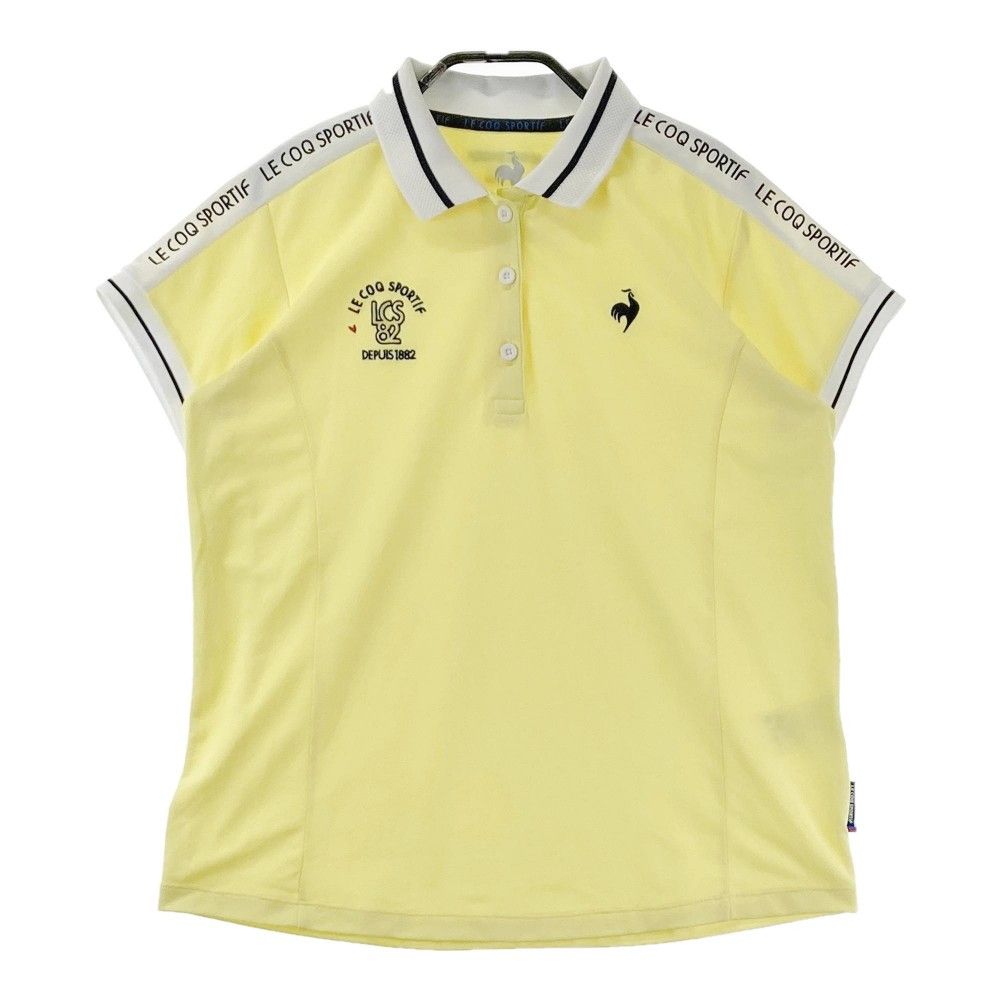 美品✨️ カモフラ半袖ポロシャツ ルコックゴルフ イエロー　M サイズ：M LE COQ GOLF ルコックゴルフ 2024年モデル 半袖