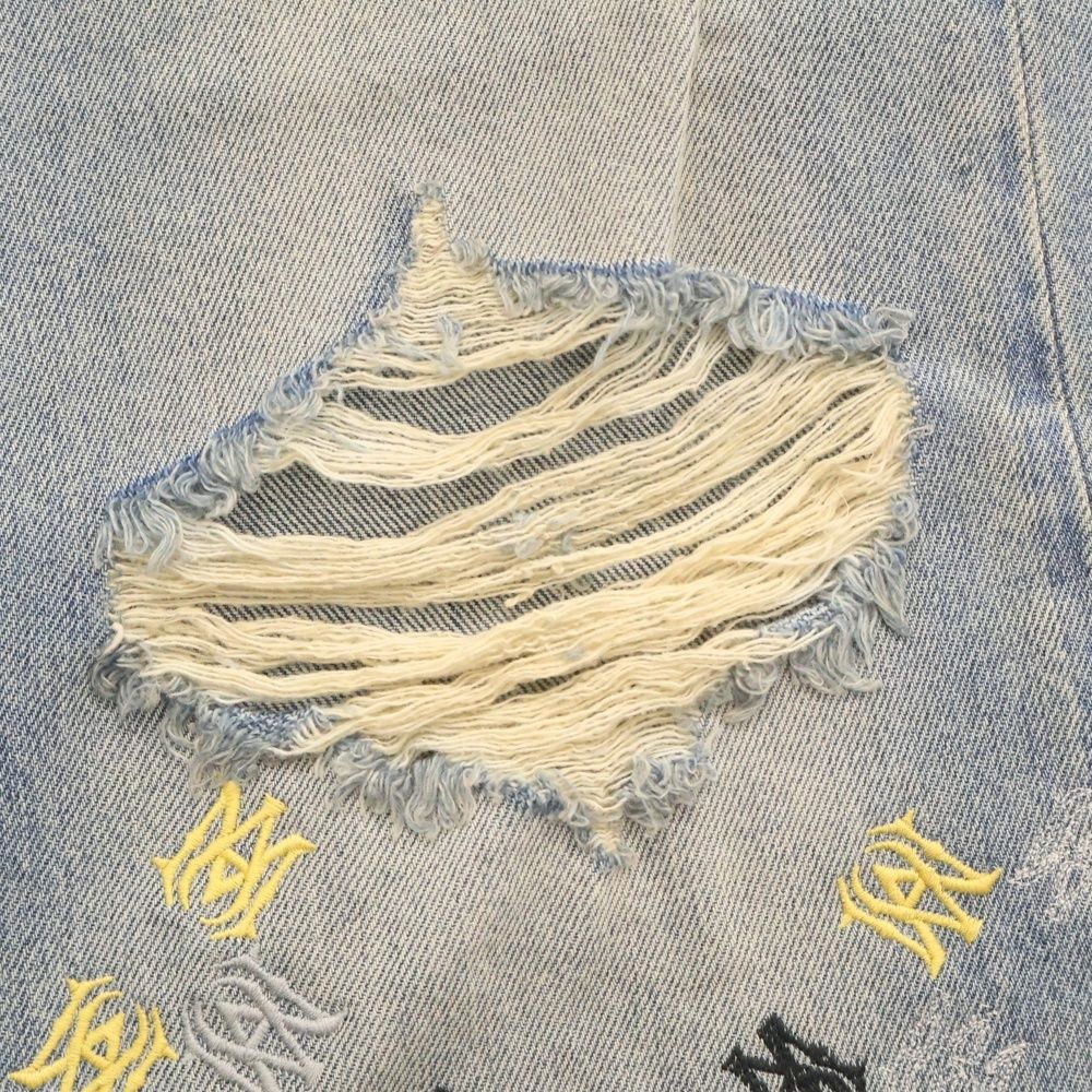 AMIRI アミリ 25SS MA QUAD EMBROIDERED FLARE / IND ロゴ刺繍 フレア