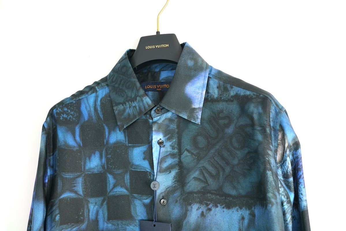 LOUIS VUITTON ルイヴィトン 21AW ダミエソルト 総柄 シルク