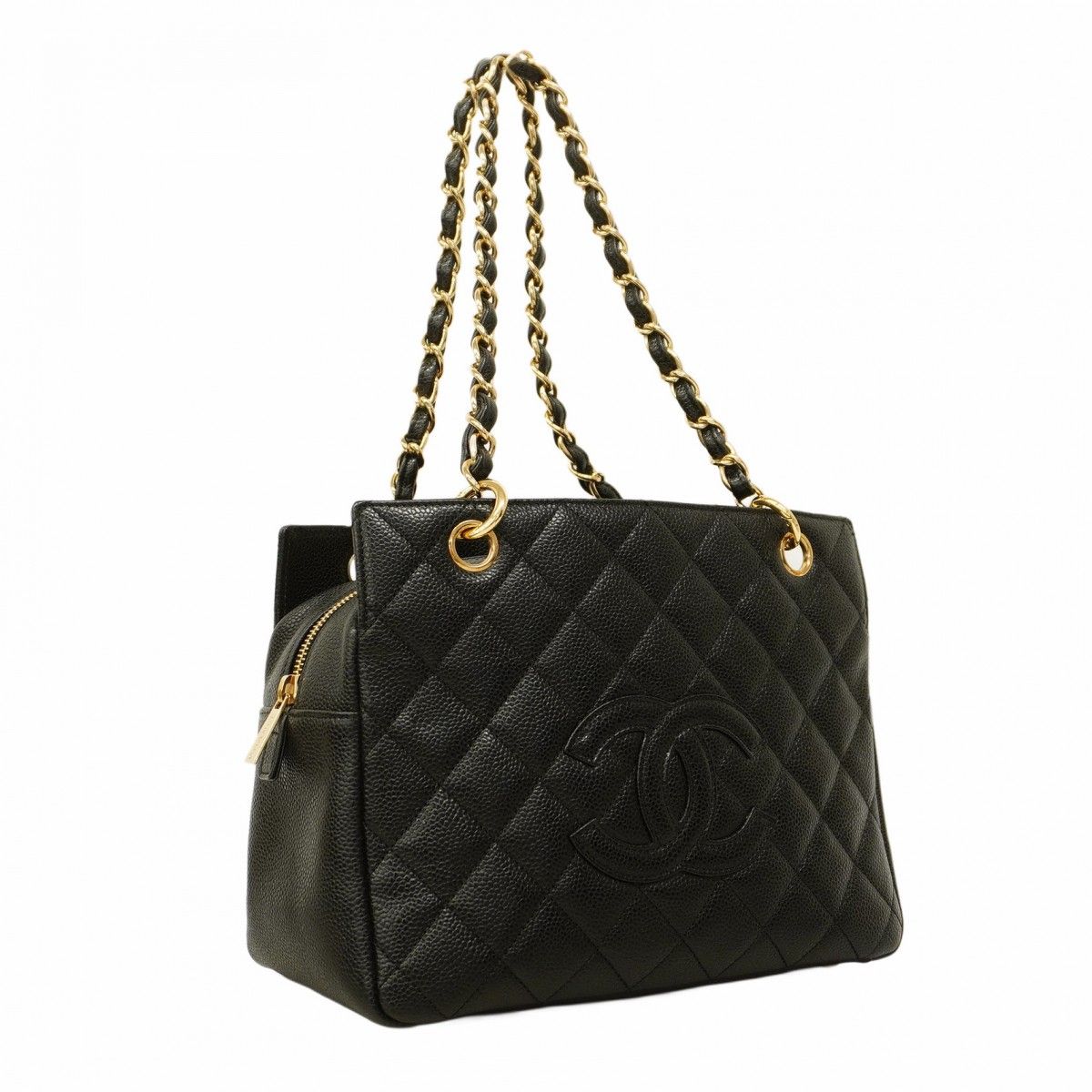 5ce5262】シャネル ショルダーバッグ マトラッセ キャビアスキン  