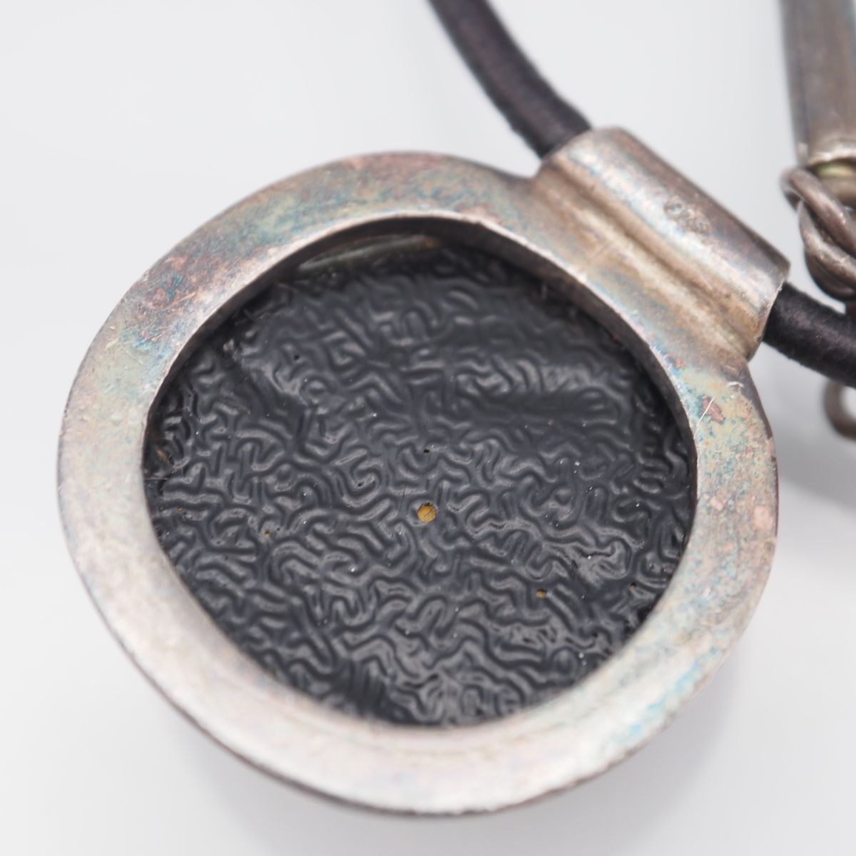 B221 琥珀 コハク 925刻印 ペンダント ネックレス デザイン