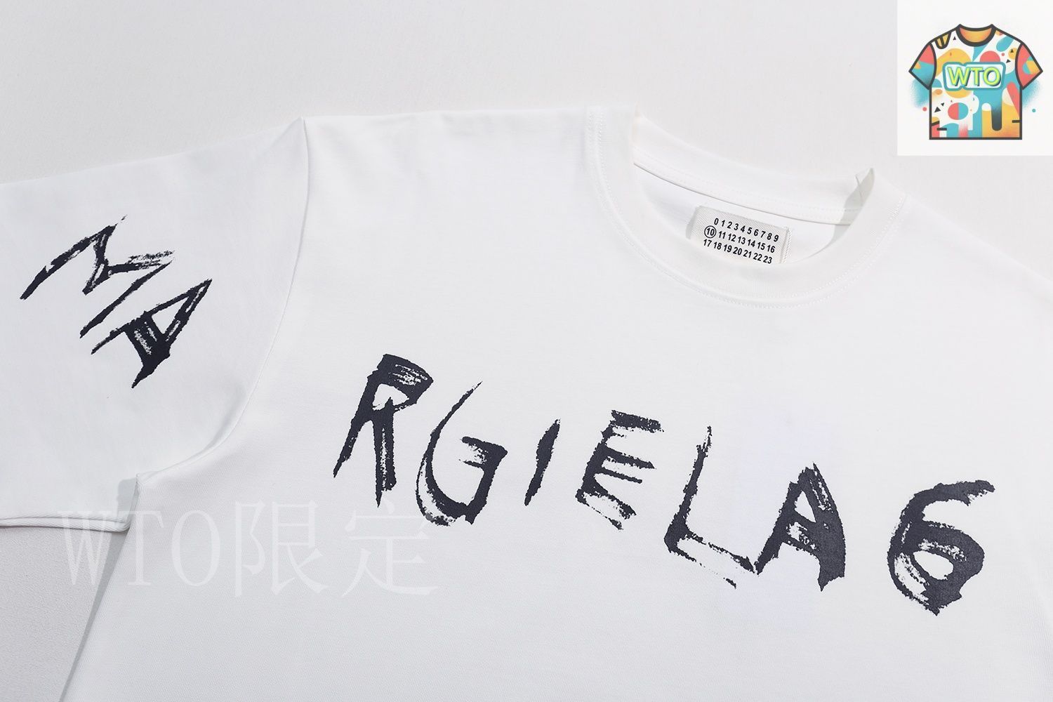 国内発送/MM6 MaisonMargiela グラフィックプリント Tシャツ MM6 Maison Margiela グラフィック Tシャツ | ホワイト