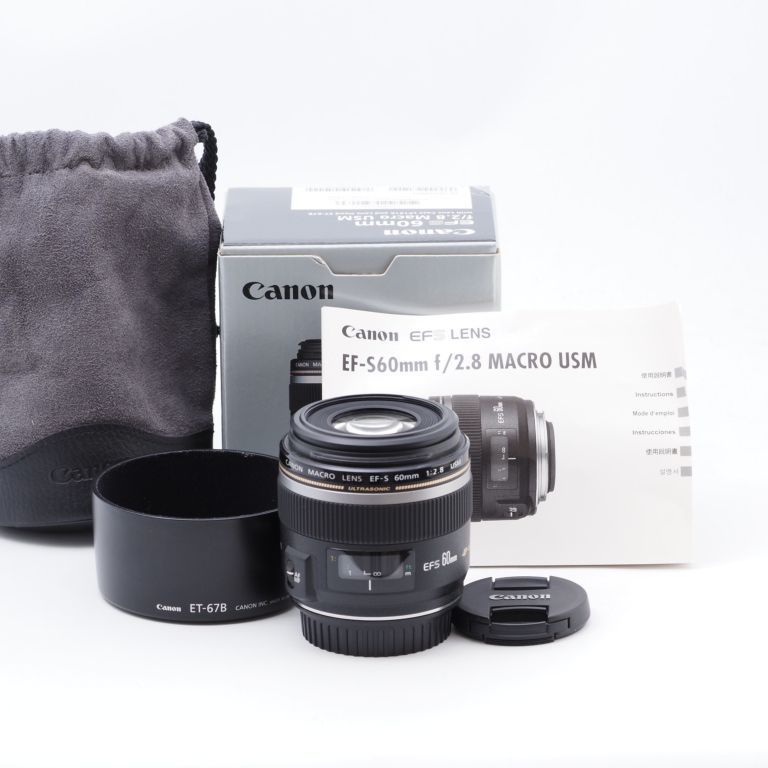 Canon キヤノン単焦点マクロレンズ EF-S60mm F2.8マクロ USM APS-C対応 - カメラ本舗｜Camera honpo - メルカリ