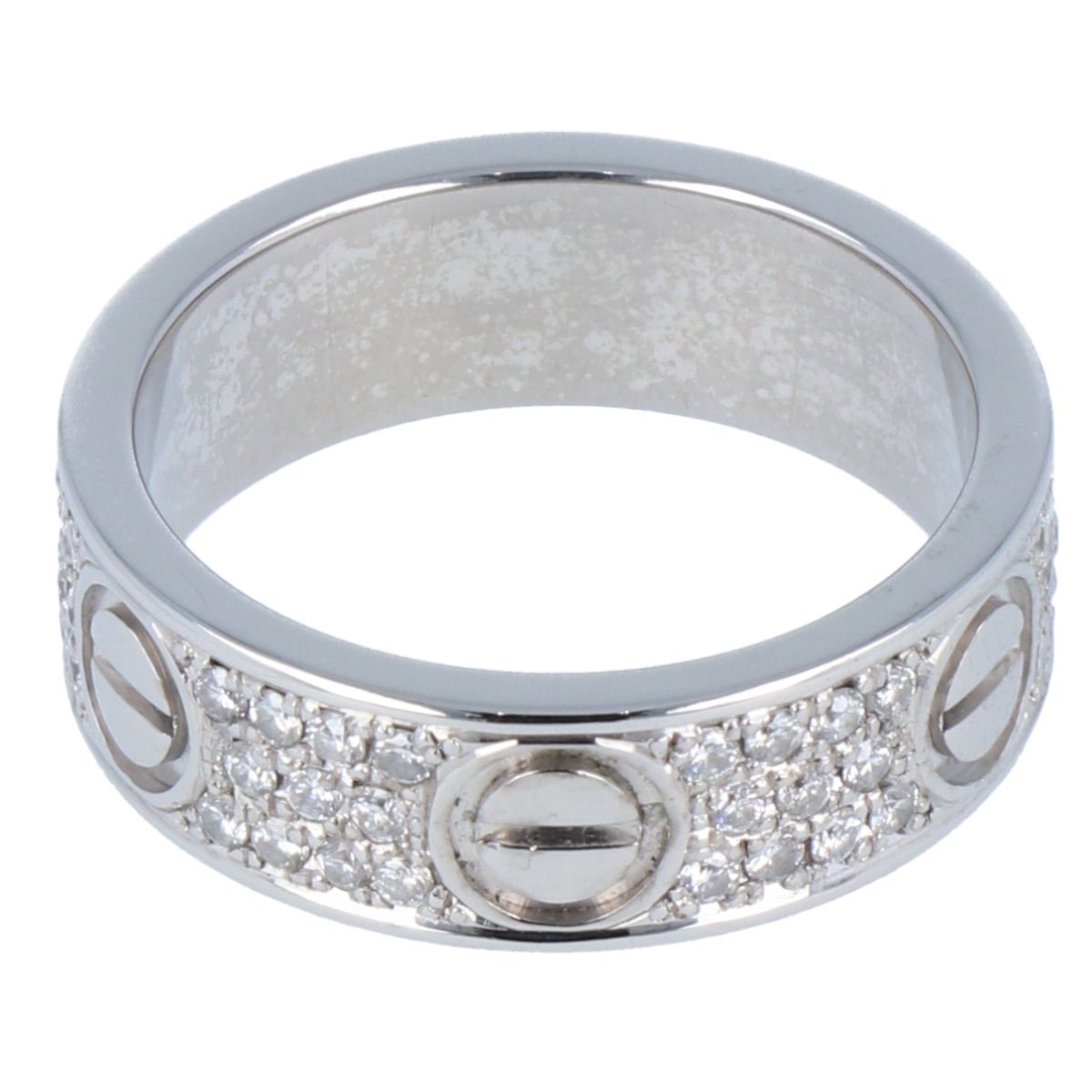 Cartier】 カルティエ ラブリング 指輪 リング K18WG ホワイト