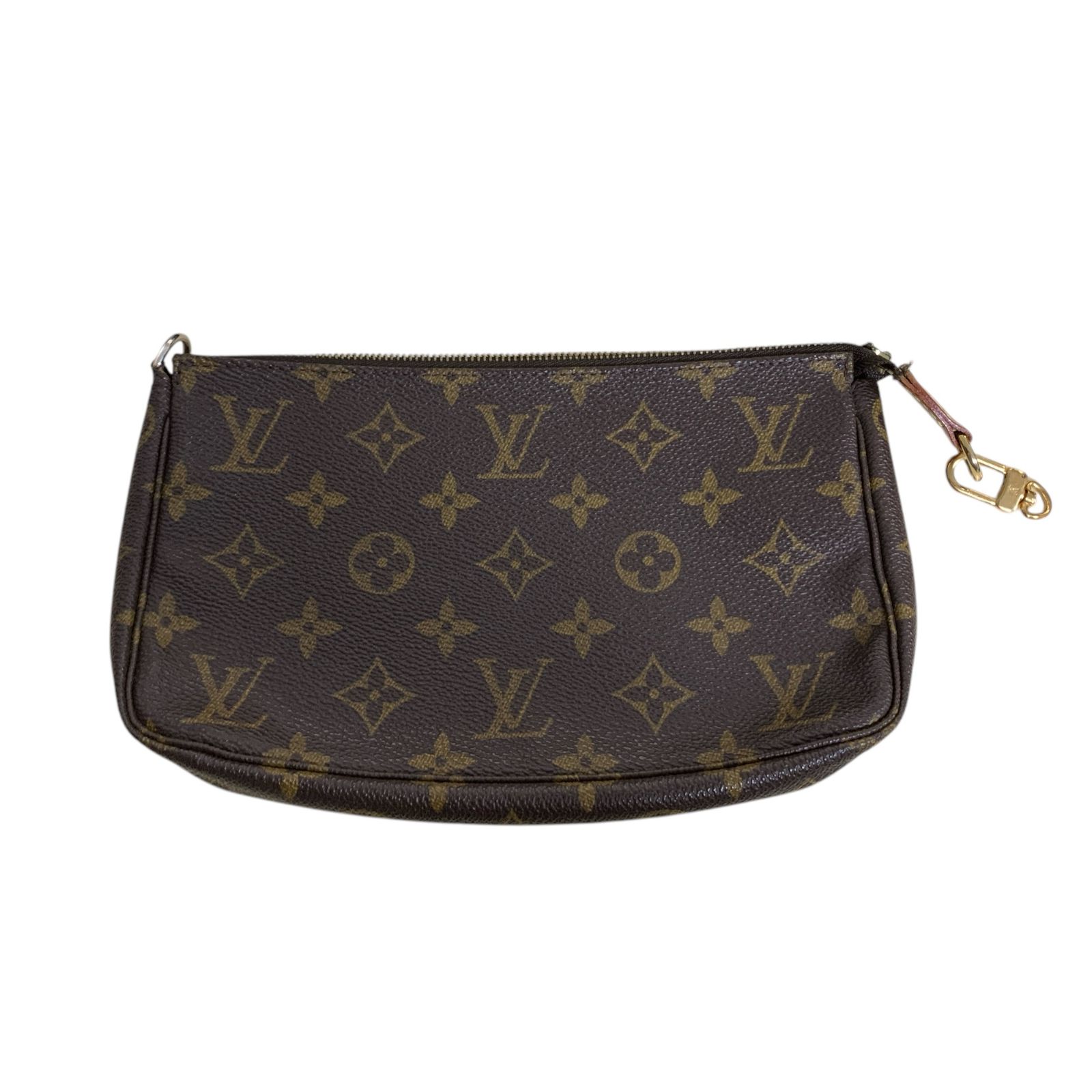 ◆ジャンク品◆ LOUIS VUITTON ルイ ヴィトン モノグラム ポシェットアクセソワール M51980 ポーチ バッグ ブラウン 本体のみ V88355NM