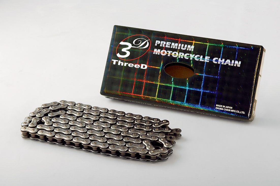 EKチェーン 江沼チェーン バイク チェーン ThreeD Zシリーズ 525Z-110L シルバー MLJ カシメジョイント