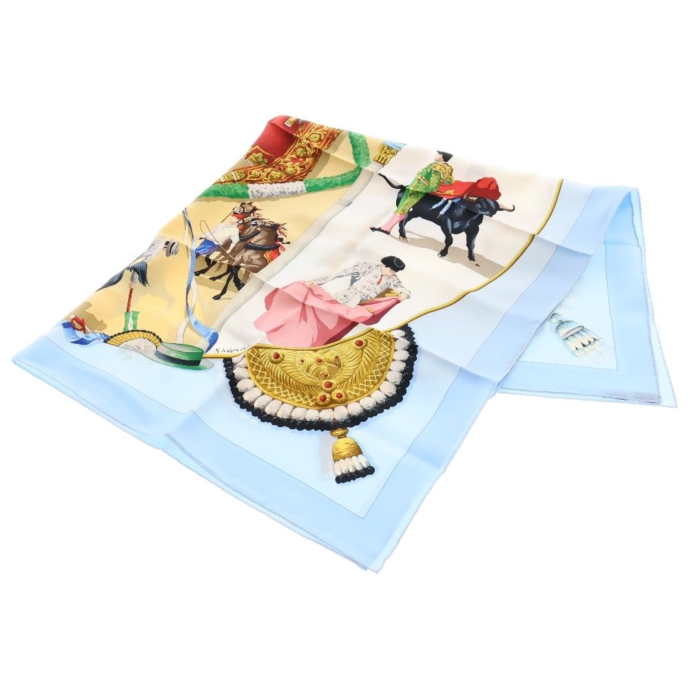 HERMES (エルメス) カレ90 闘牛場 PLAZA DE TOROS シルク ライト