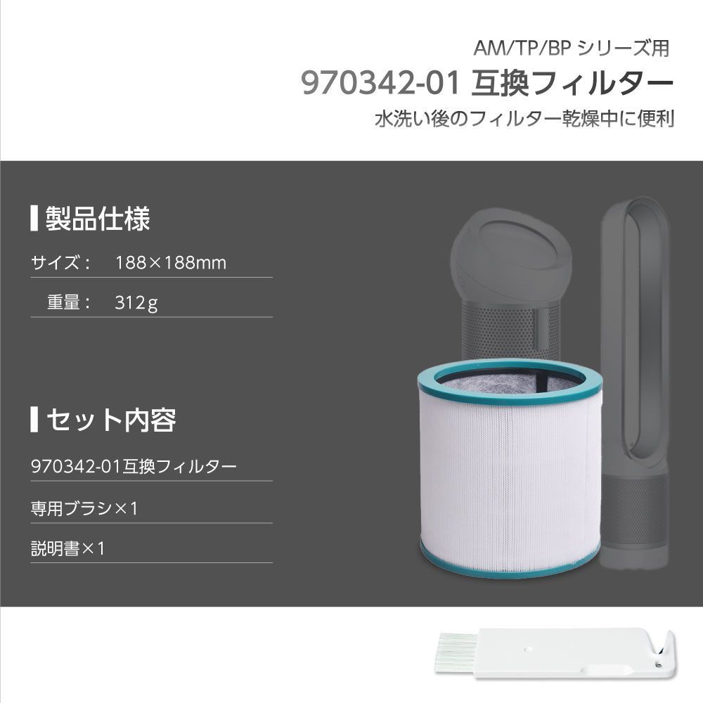 dyson Pureシリーズ 交換用フィルター 4つセットTP04/DP04用