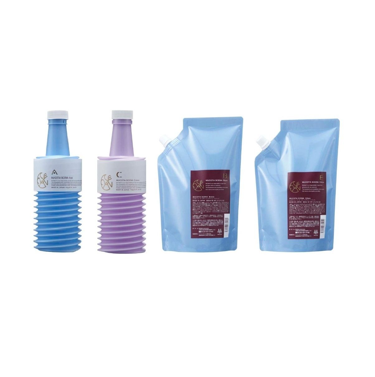 ムコタ シェーナ アーデル 750g レフィル + カローレ 750g レフィル + ブラーバ 800ml + エートス 800ml