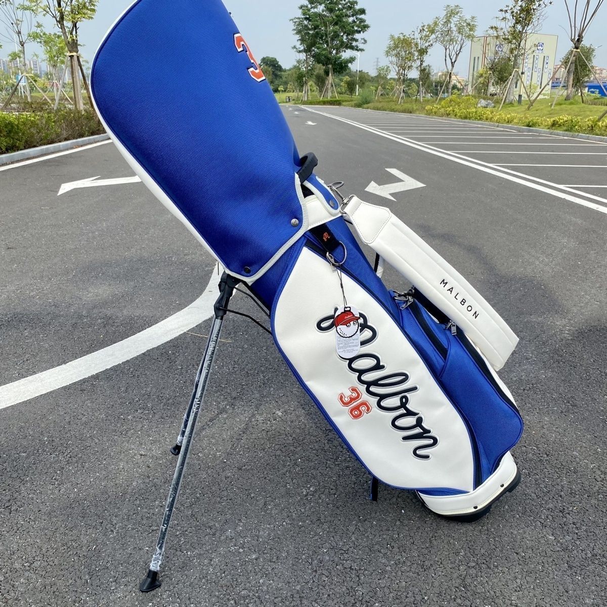 MALBON GOLF ブルー ゴルフバッグ スタンドバッグ