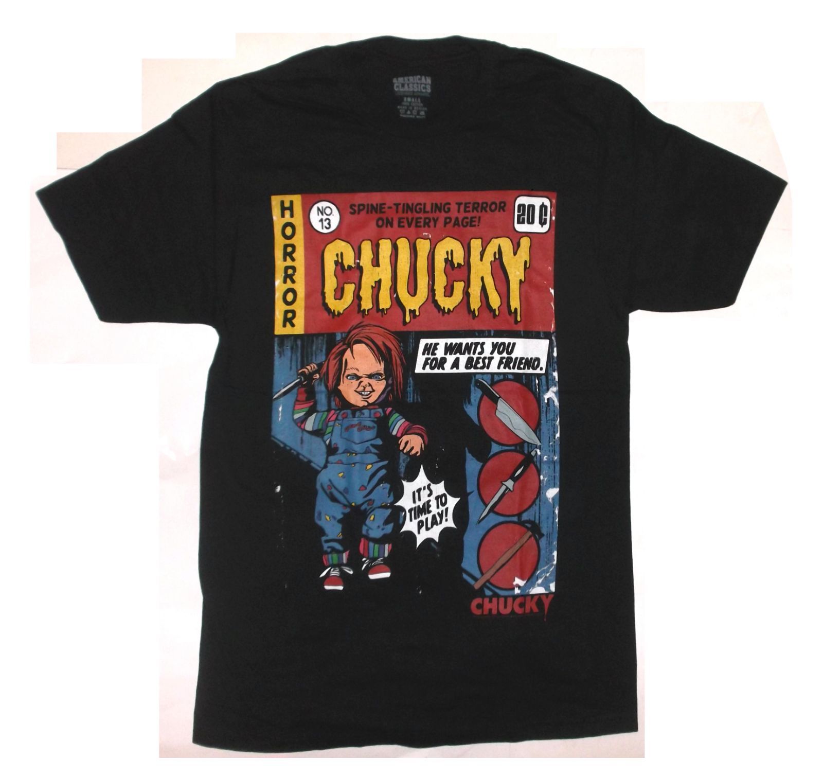 チャイルド プレイ チャッキー Tシャツ CHUCKY COMIC 正規品