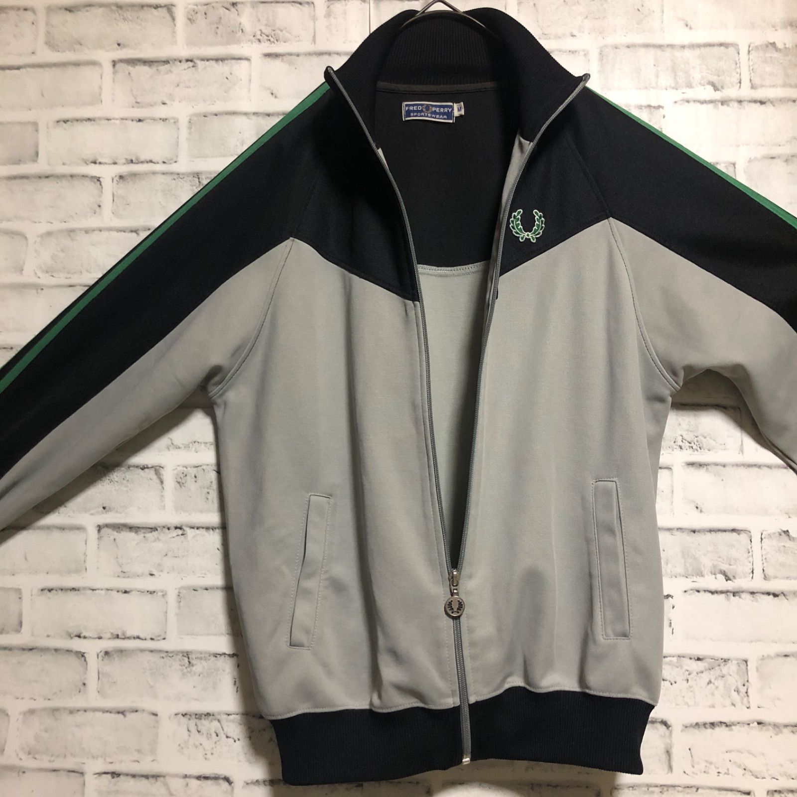 90s⭐️Fred Perry トラックジャケット/ジャージ M 刺繍月桂樹 90s⭐️Fred Perry トラックジャケット/ジャージ M 刺繍月桂樹