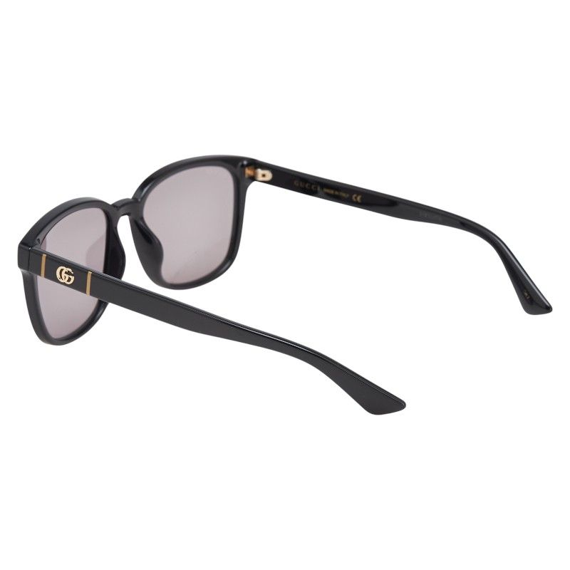 グッチ インターロッキングG サングラス ウェリントン アジアンフィット GG0637SK ブラック プラスチック メンズ GUCCI 1-0233028