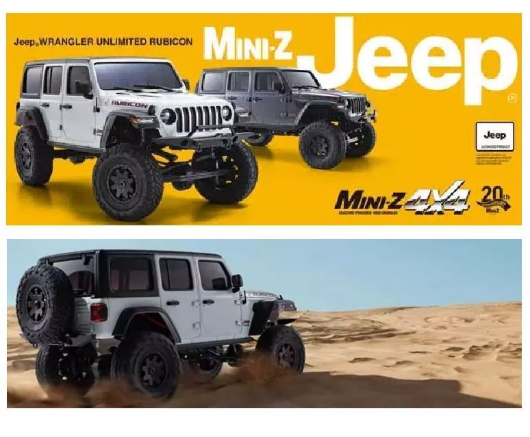 ☆ 希少モデル☆ MINI-z 4x4 Jeep Rubicon Wrangler 白 ミニッツ