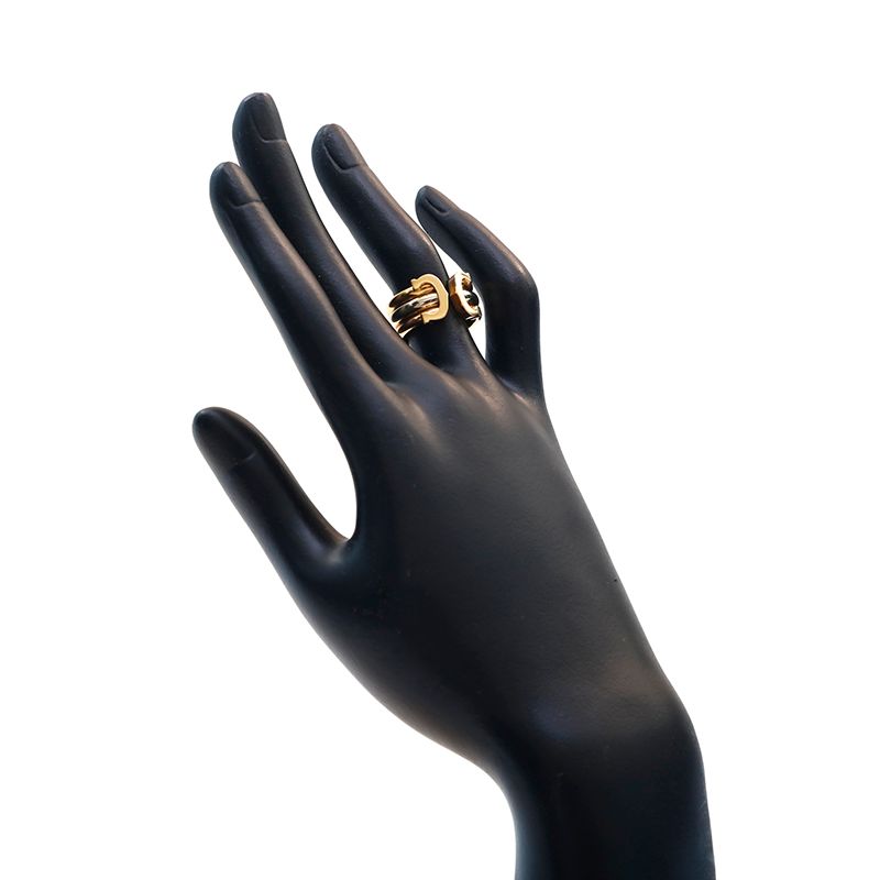 カルティエ トリニティ Au750 リング サイズ8 CARTIER カルティエ リング・指輪 トリニティ スリーカラー Au