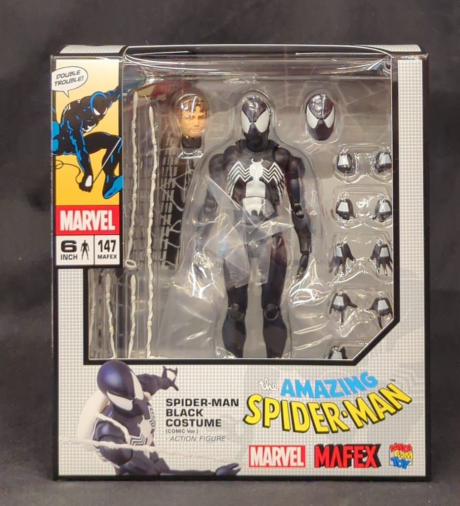 メディコム トイ MAFEX SPIDER MAN / BLACK COSTUME (COMIC VER) 147
