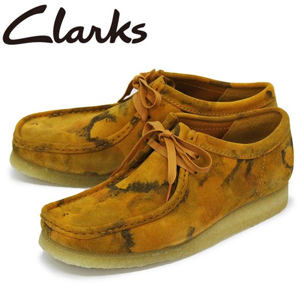 Clarks (クラークス) 26162484 Wallabee ワラビー メンズシューズ Tumeric Camo CL040 clarks UK8.5-約26.5cm