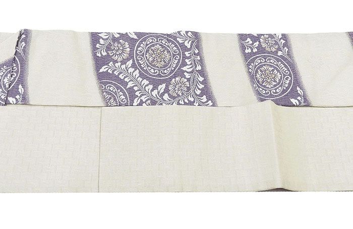 名古屋帯 新品仕立済 正絹 手毬紅葉模様 名古屋帯 新品 仕立て上がり