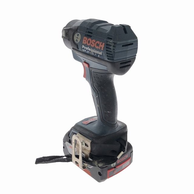 ☆中古品☆BOSCH ボッシュ 18V バッテリーインパクトドライバー GDR18V-EC バッテリ2個(18V4.0Ah) 充電器(AL1860CV) 付 充電式 94603 - メルカリ