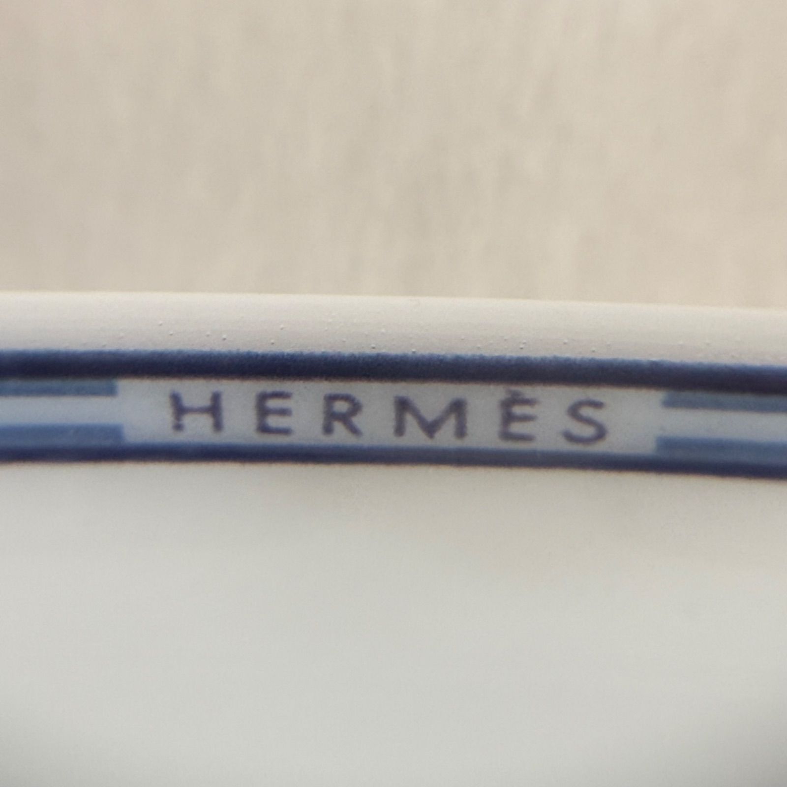 【新品未使用】HERMESシェーヌダンクルスクエアプレートブルー　箱付き 未使用保管品 エルメス シェーヌダンクル ブルー スクエアプレート 箱